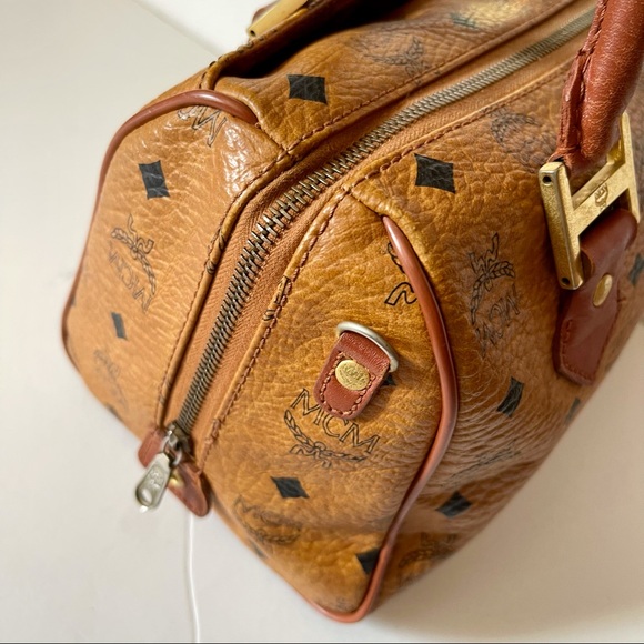 MCM Boston Vintage leather satchel bag - Picture 4 of 7